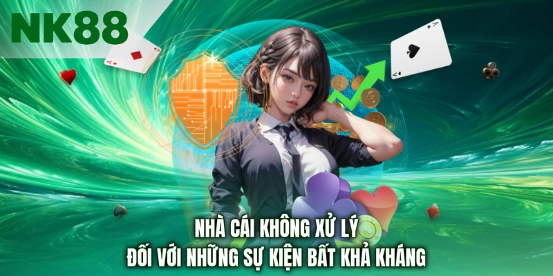 Nhà cái không xử lý đối với những sự kiện bất khả kháng